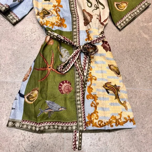 ALEMAIS Bath House Mini Dress in Linen - Picture 8 of 13